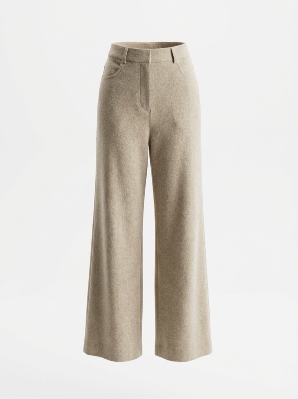 Wide Leg Trousers 02 In Camel