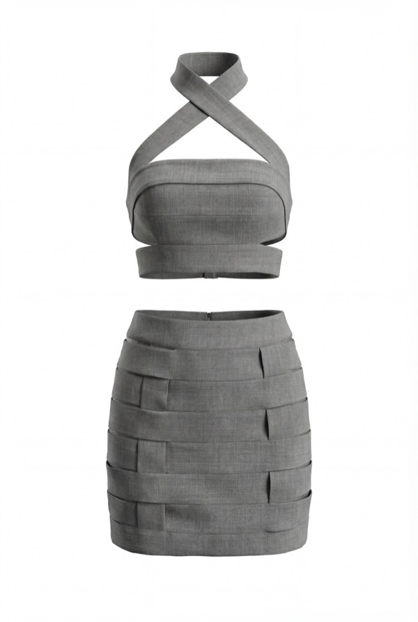 Skirt In Grey