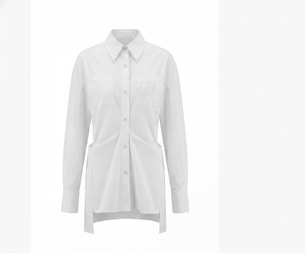 Embroidered Shirt In White