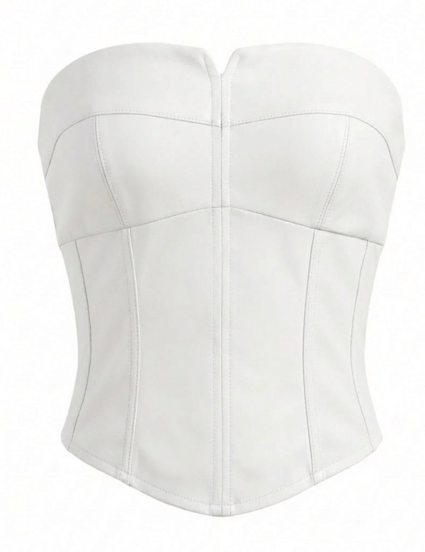 Leather Top In White