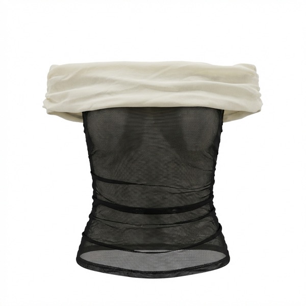 Patchwork Vest In Black