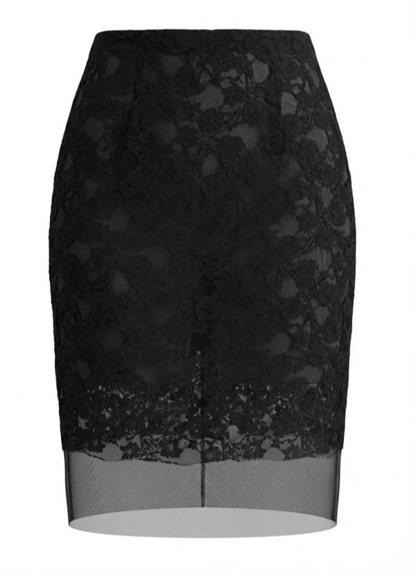 Lace Skirt in Black