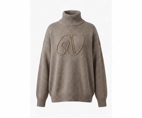 Embroidered Sweater in White